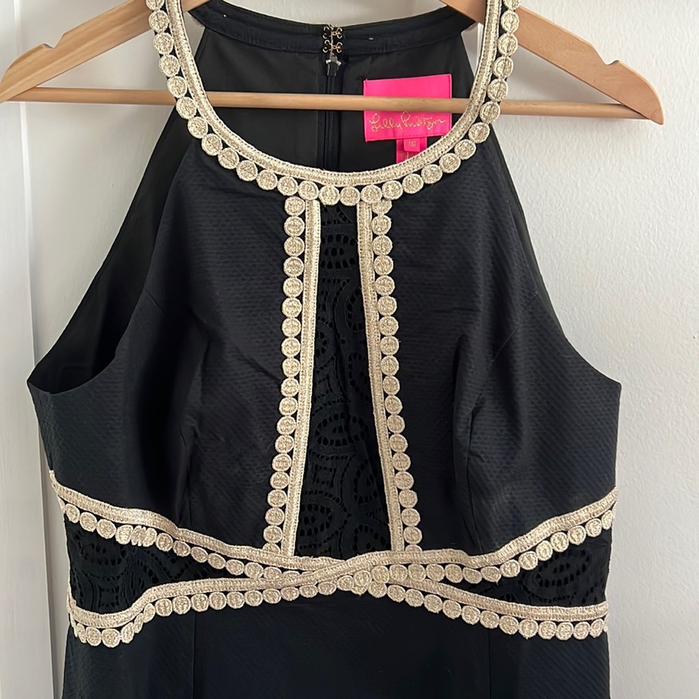 Lilly Pulitzer black shift dress